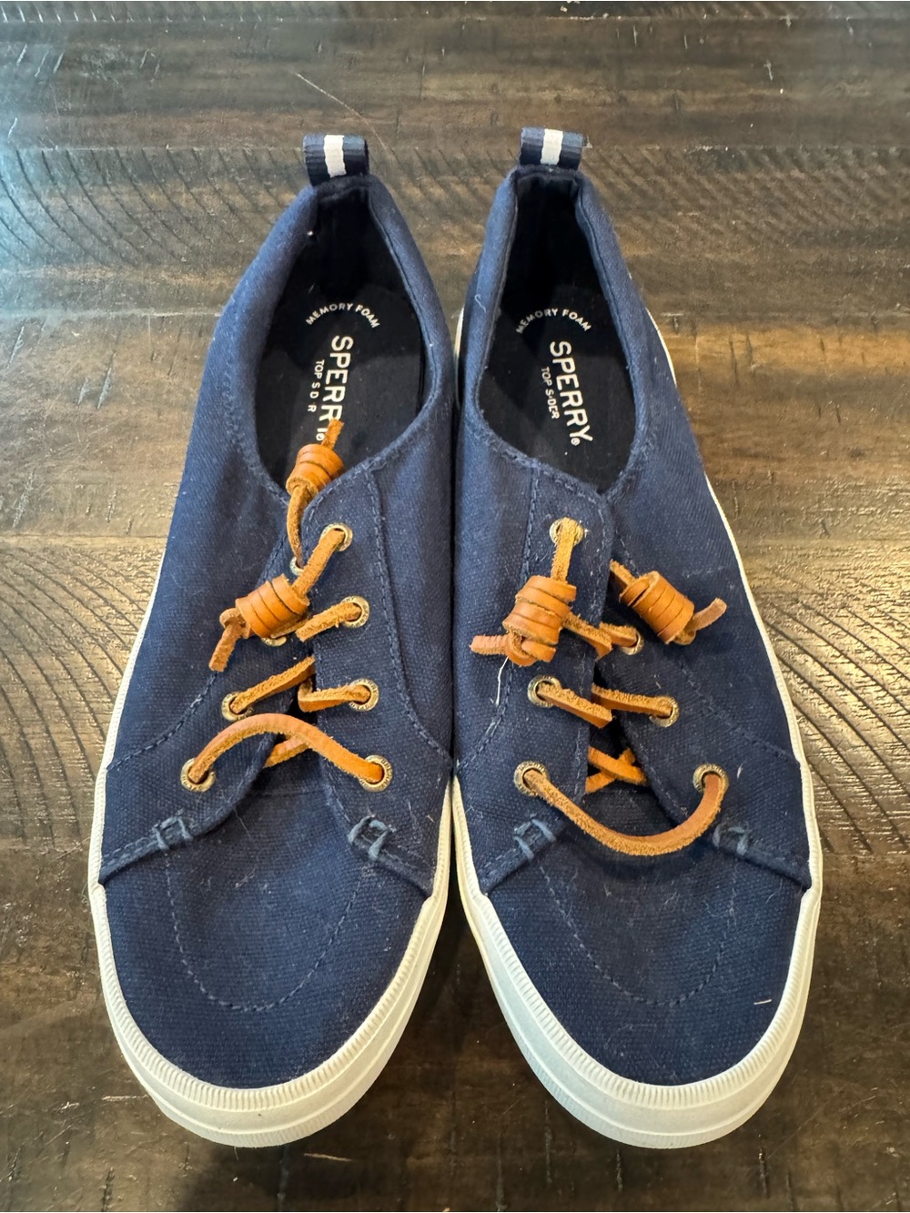 Sperry Women’s Top-Sider Navy Canvas Shoes – Size 9